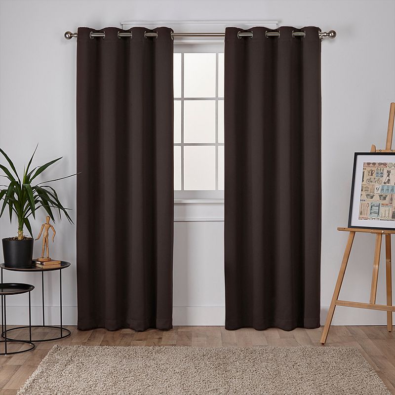 Exclusive Home 2-pack Sateen Twill Woven Blackout Window Curtains