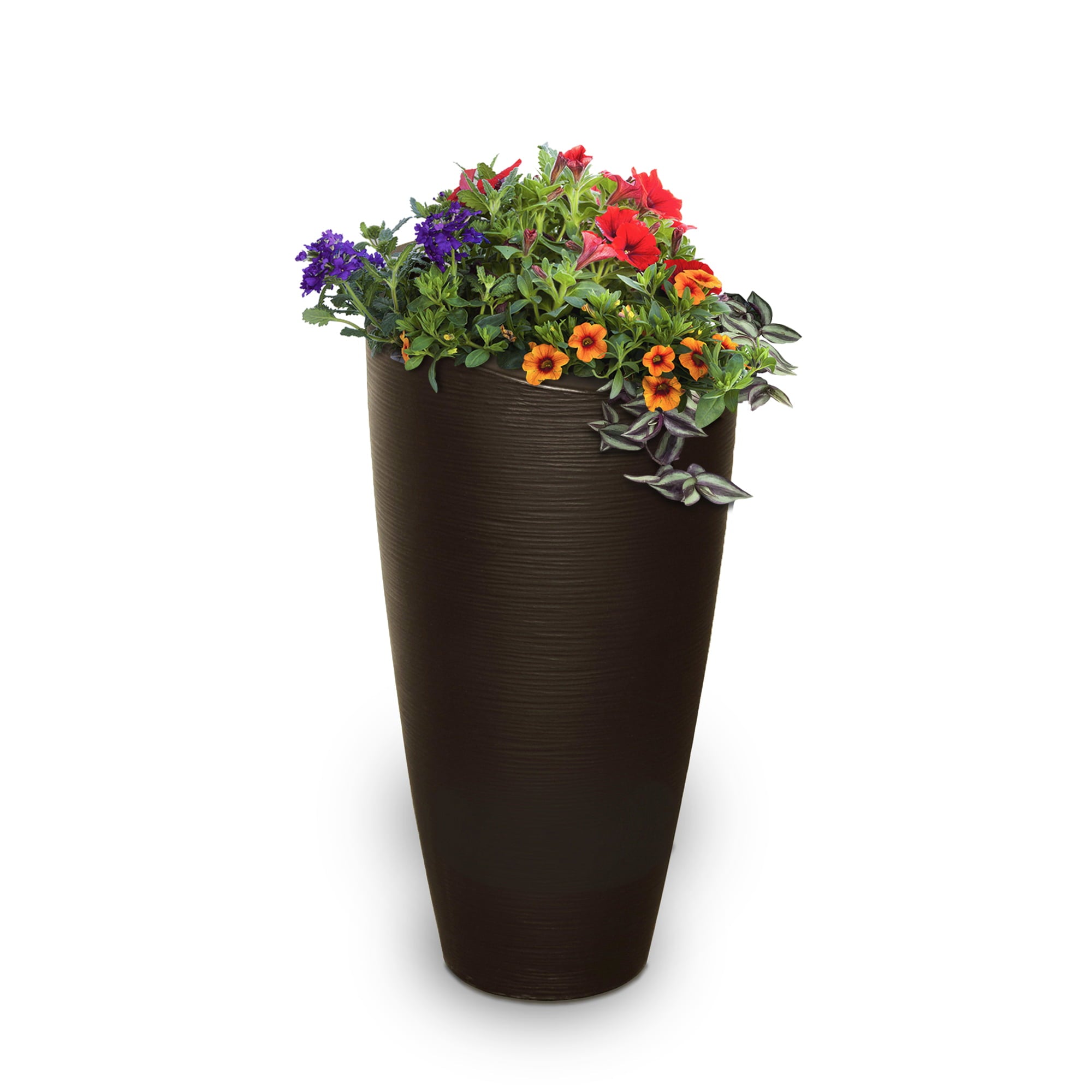 Modesto 32in Tall Planter - Espresso