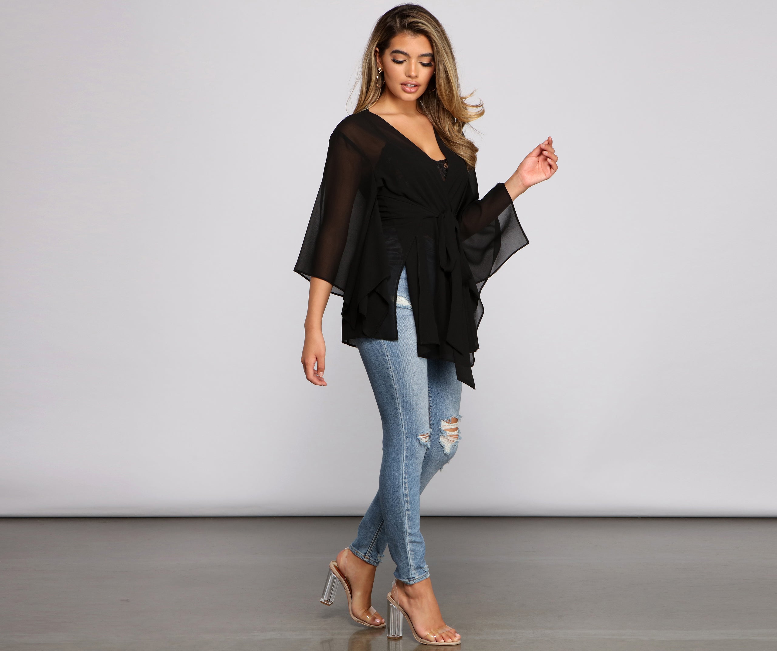 Chic Airy Chiffon Kimono