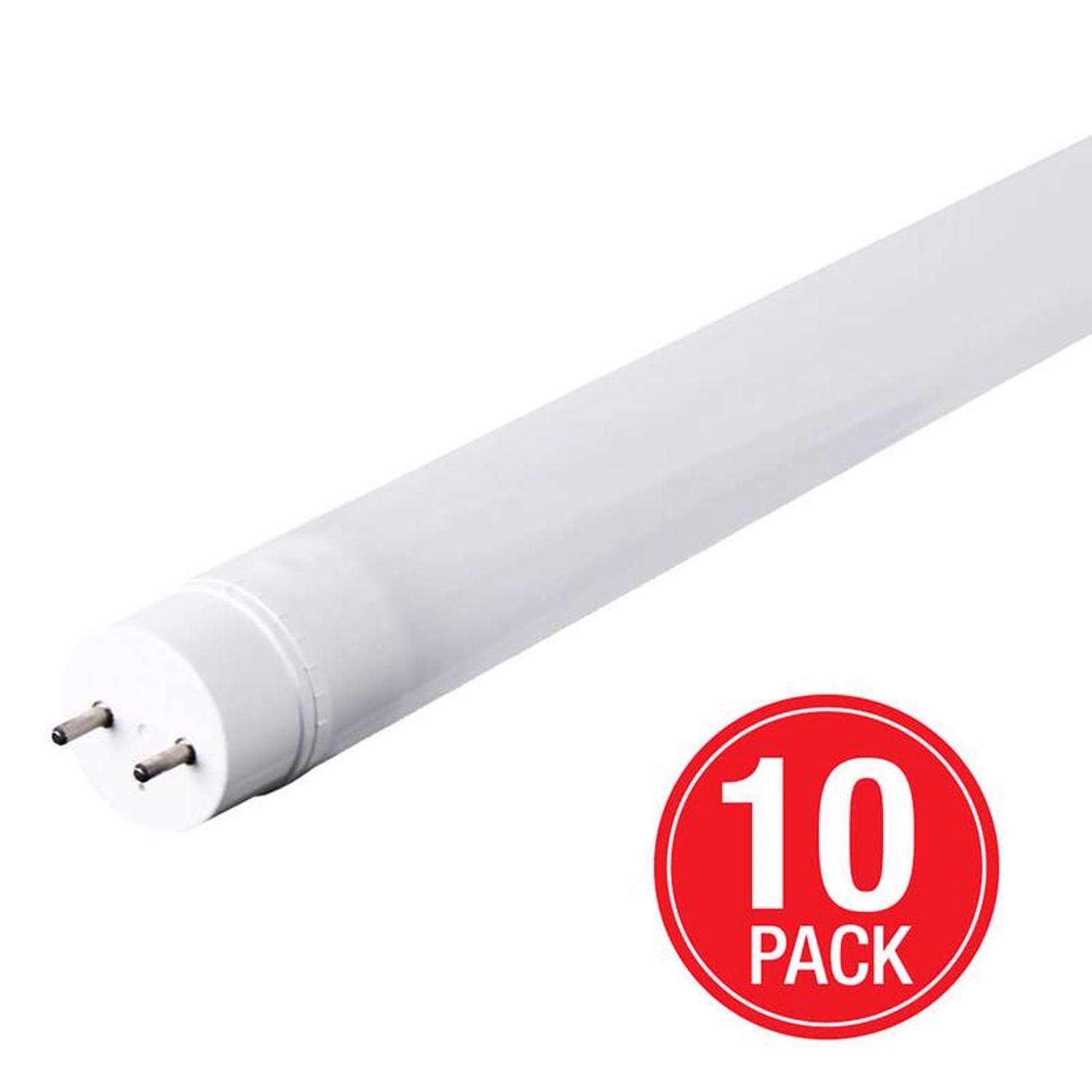 Feit Plug and Play T8 Cool White 47.4 in. G13 Linear LED Lamp 32 Watt Equivalence 10 pk