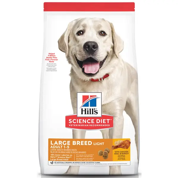 Hill's Science Diet Adult Large Breed Chicken and Barley Recipe Dry Dog Food， 15 lb bag