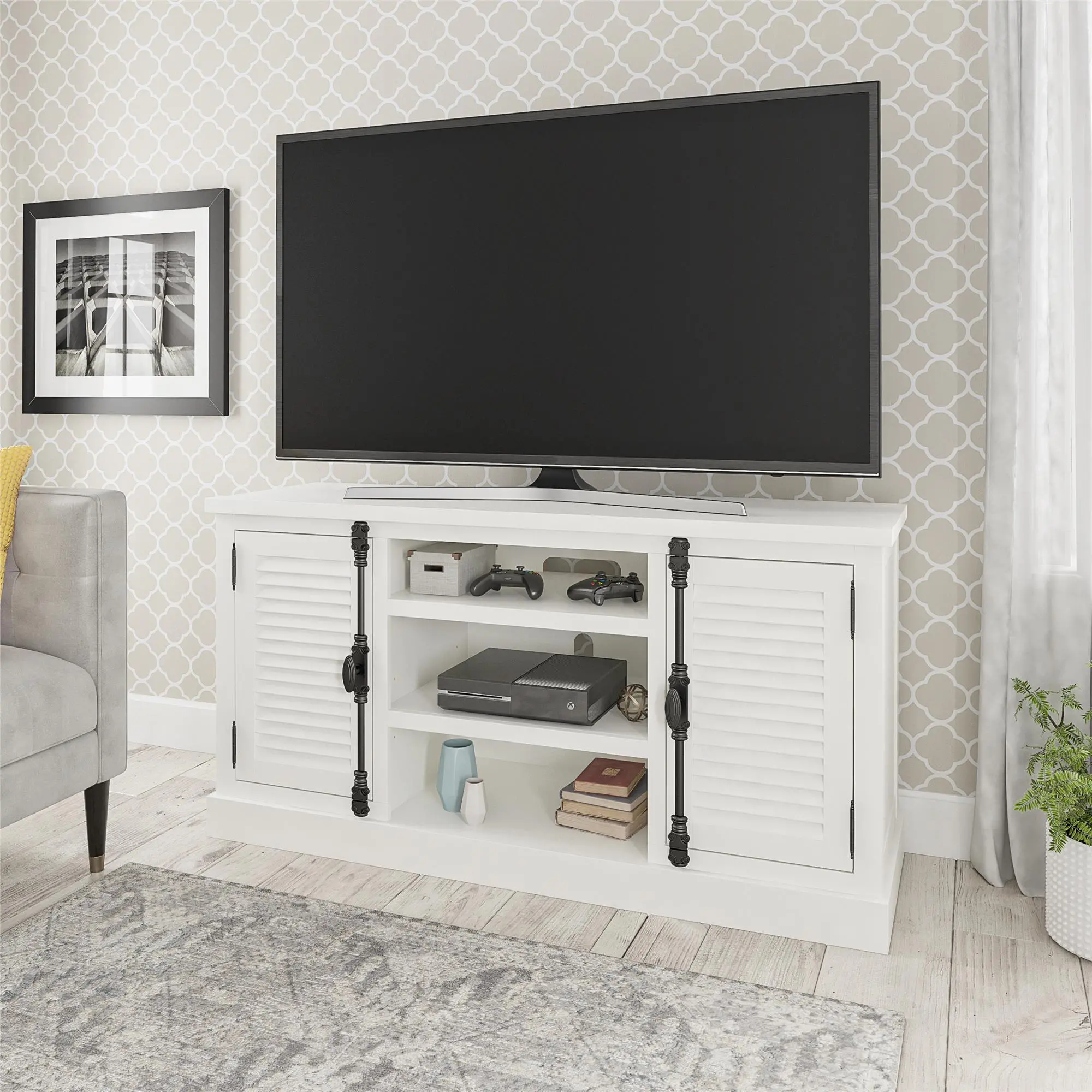 Sienna Park White 60 TV Stand