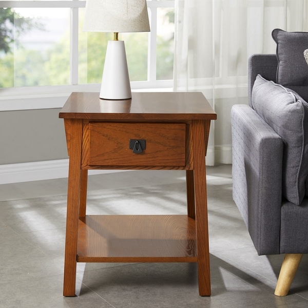 Leick Home Mission End Table with Drawer