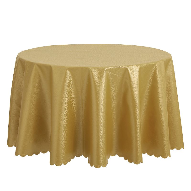 Round Pvc Wrinkle-resistant Washable Suitable Restaurant Table Cover 1 Pc， 71 X 71