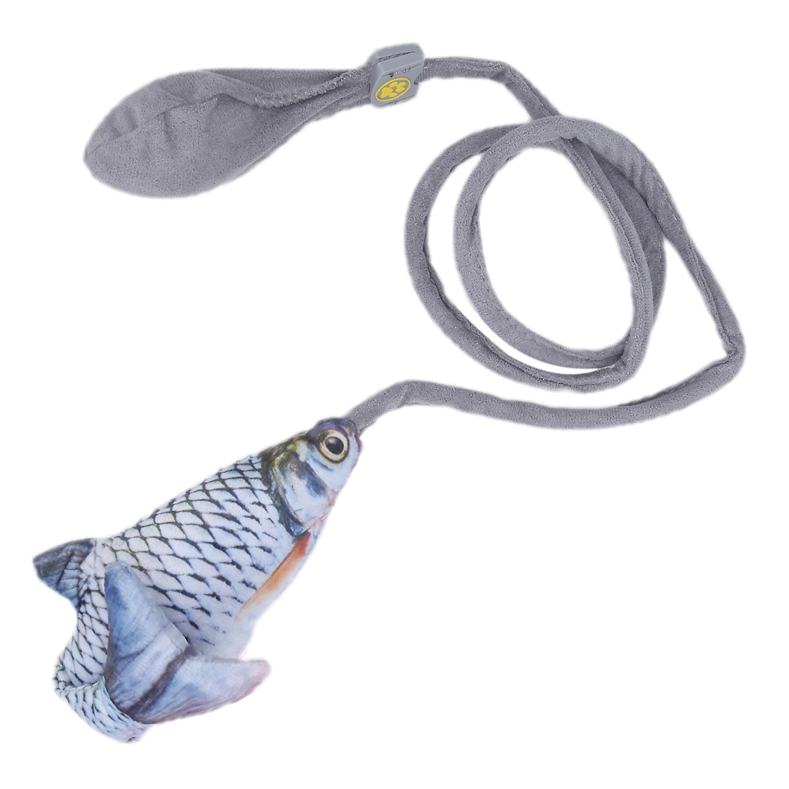 Pet Funny Cat Toy Simulation Vibrating Fish Funny Cat Stick Toy For Cat Exercisecrucian Carp