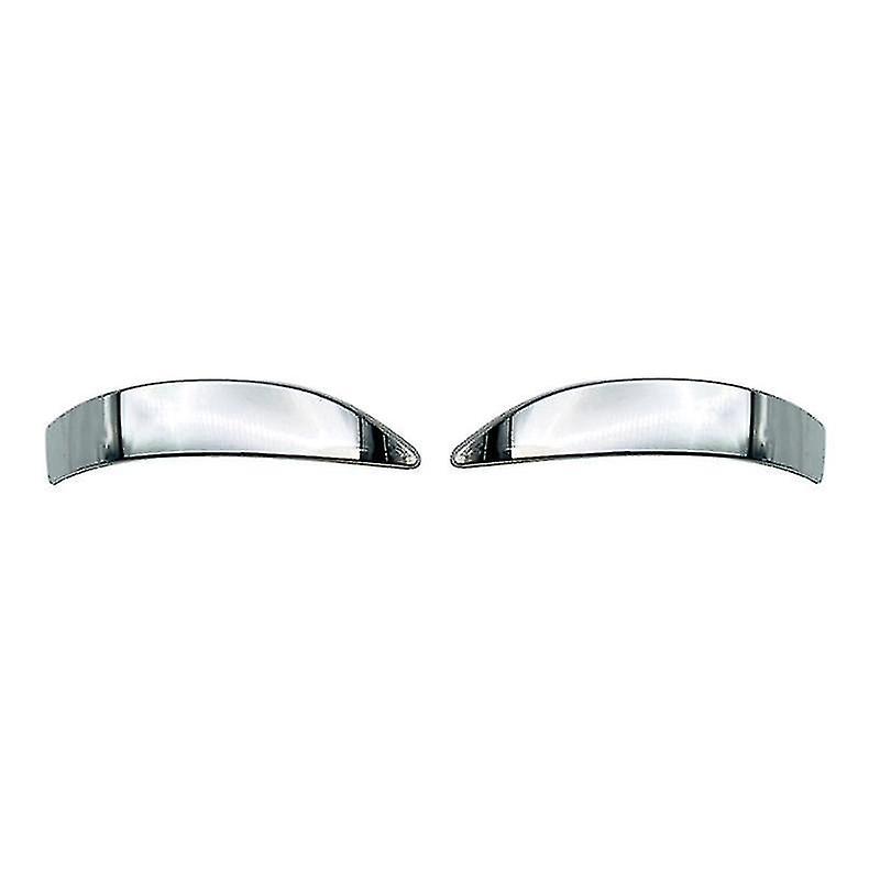 1pair Abs Chrome Silver Side Rearview Mirror Strip Cover Trims Sticker For Truck 2021 2022