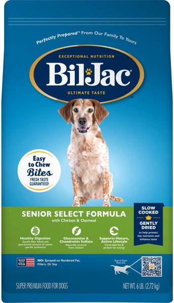 Bil-Jac Senior Select Chicken and Oatmeal Recipe Dry Dog Food