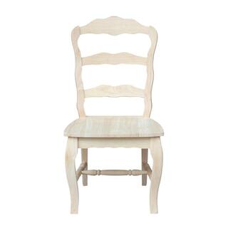 International Concepts Versailles Unfinished Wood Side Chair (Set of 2) C-920P