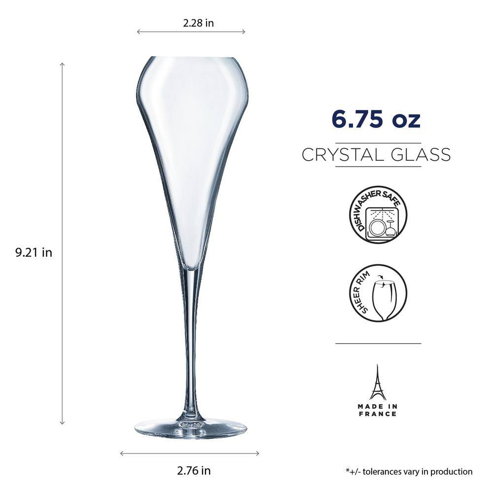 ChefSommelier Open Up 6.75 oz. Effervescent Champagne Flute (Set of 6) Q1053