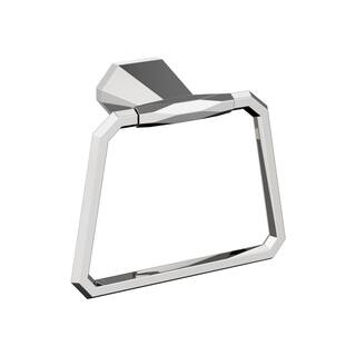 Amerock St. Vincent 5-916 in. (141 mm) L Towel Ring in Chrome BH3604226