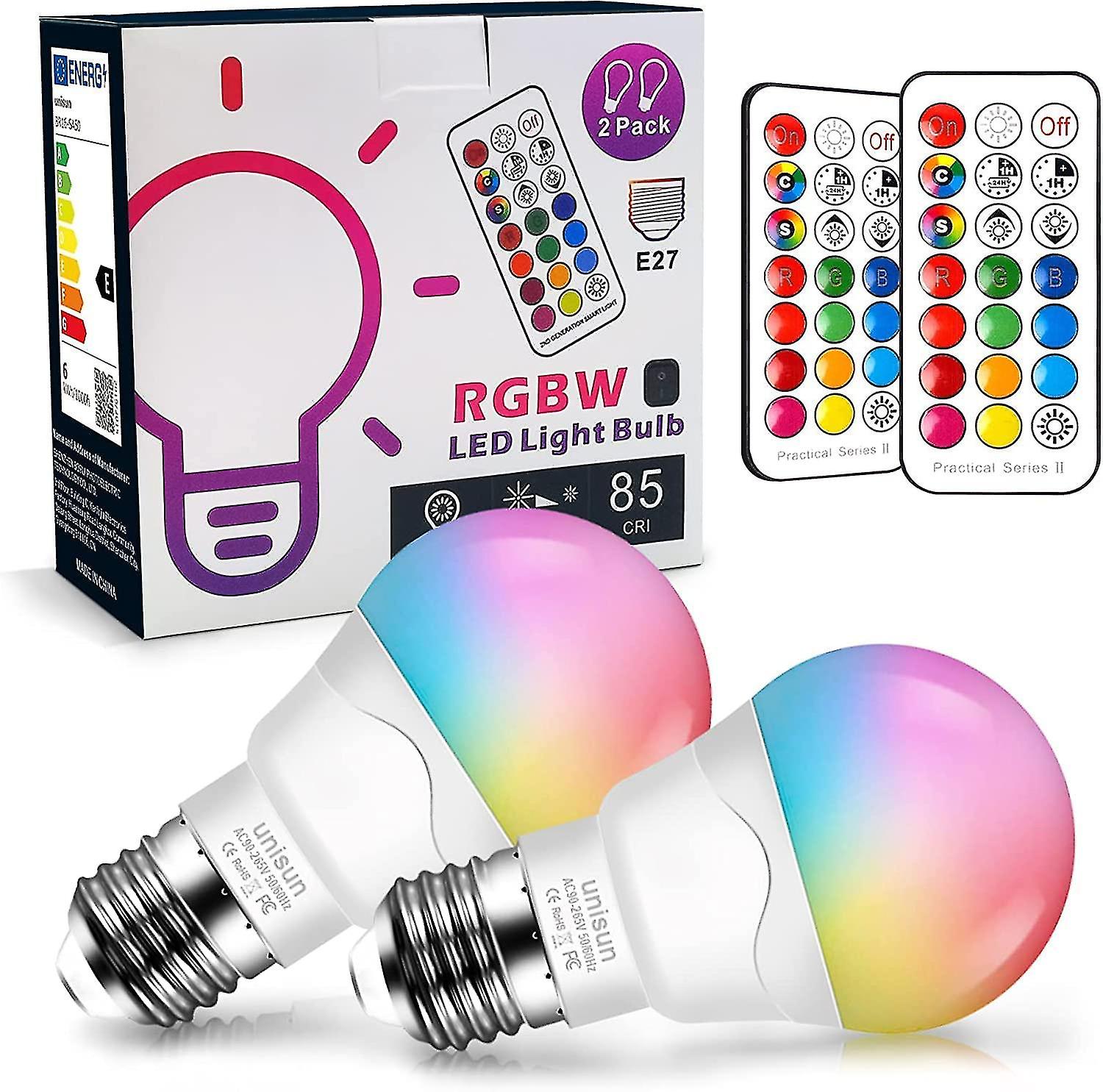 Led E14 Light Bulbs 6w (equivalent To 40w)  Rgb Colour Changing Light Bulb Dimmable Edison Screw Coloured Bulb   Night Light Bulb For Home Bar P