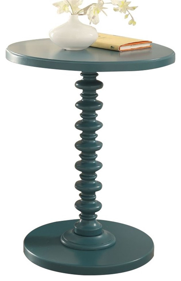 Bowery Hill End Table in Teal   Traditional   Side Tables And End Tables   by Homesquare  Houzz