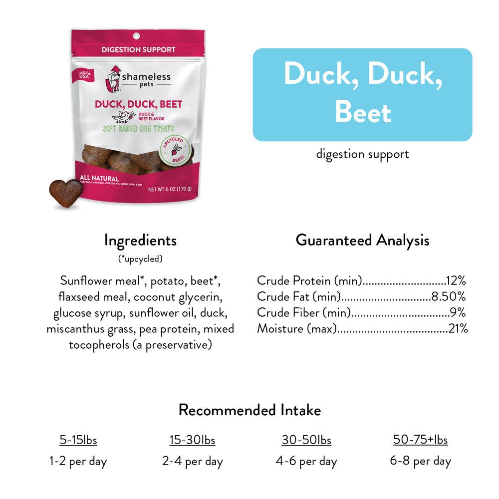 Shameless Duck， Duck， Beet Dog Treats | Tomlinson's Feed