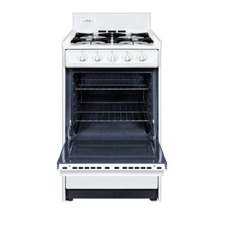 Summit Appliance 20 in. 2.5 cu. ft. Gas Range in White WNM110P