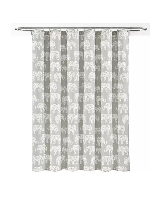 Macys Elephant Parade Shower Curtain  72 x 72