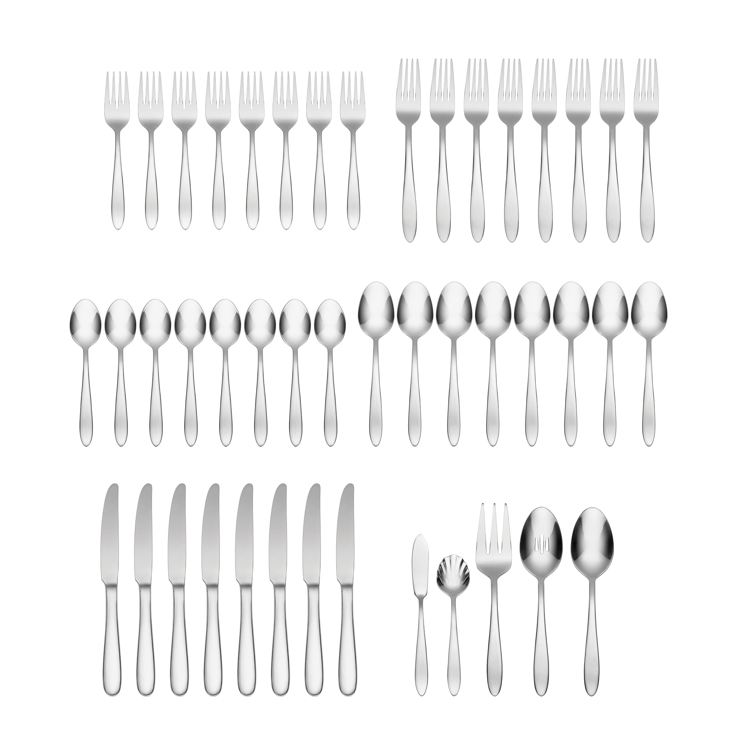 Mooncrest 45 Piece Everyday Flatware Set