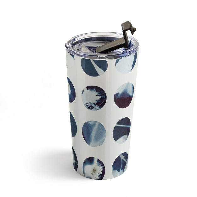 Alisa Galitsyna Botanical Cyanotypes 20 Oz Stainless Steel Travel Mug Deny Designs