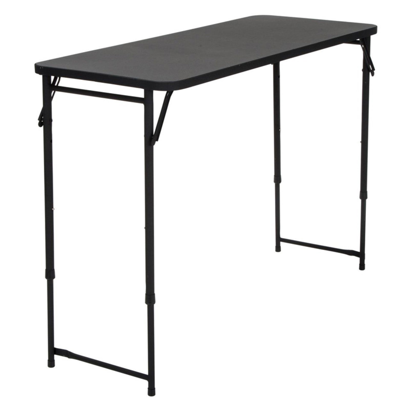 20” x 48” Adjustable Height PVC Top Table, Black