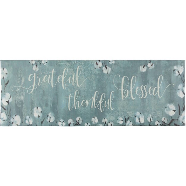 Oversized Cushioned Anti fatigue Kitchen Runner Mat Grateful Thankful Bless J amp v Textiles