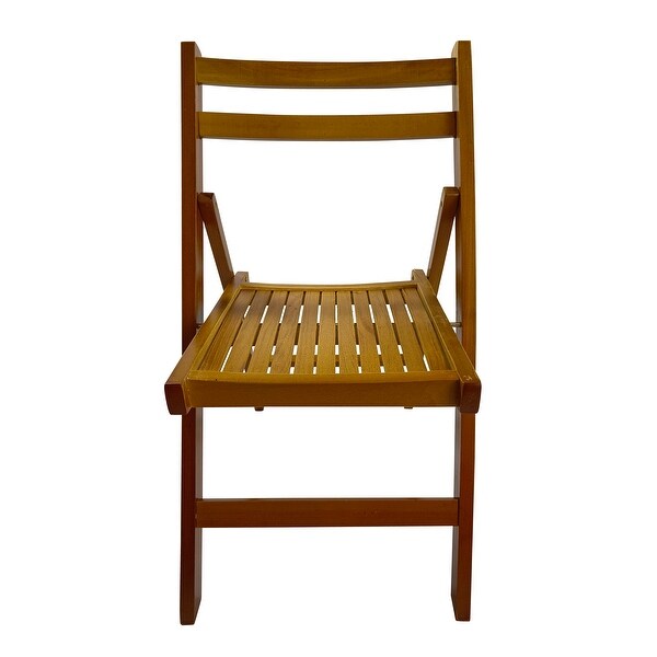 Furniture Slatted Wood Folding Special Event Chair ，Set of 4