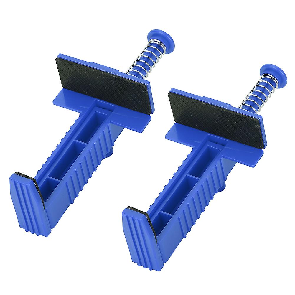 2pcs Brick Liner Runner Leveling Measuring Tool With Wire Drawer Plastic Bricklaying Tool Fixer Engineering Accessory For Building Construction[blue]