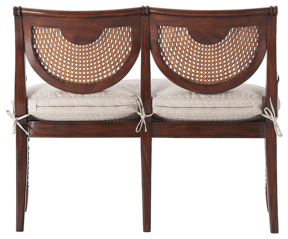 Regency Double Chairback Settee   Tropical   Loveseats   by English Georgian America  Houzz