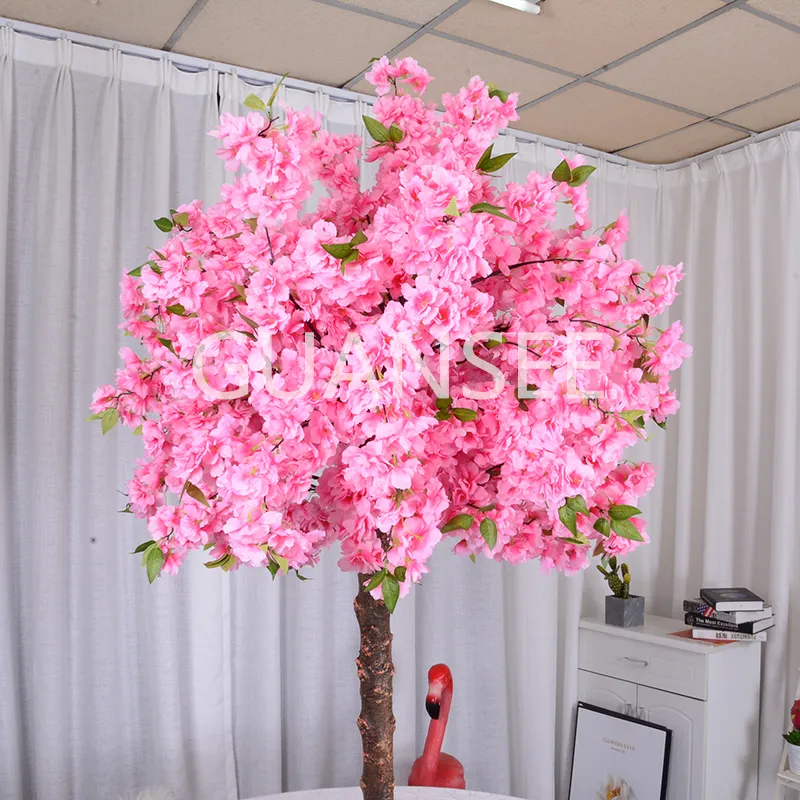 Wedding centerpieces tree faux simulation flowers tree plants artificial cherry blossom tree for indoor decoration