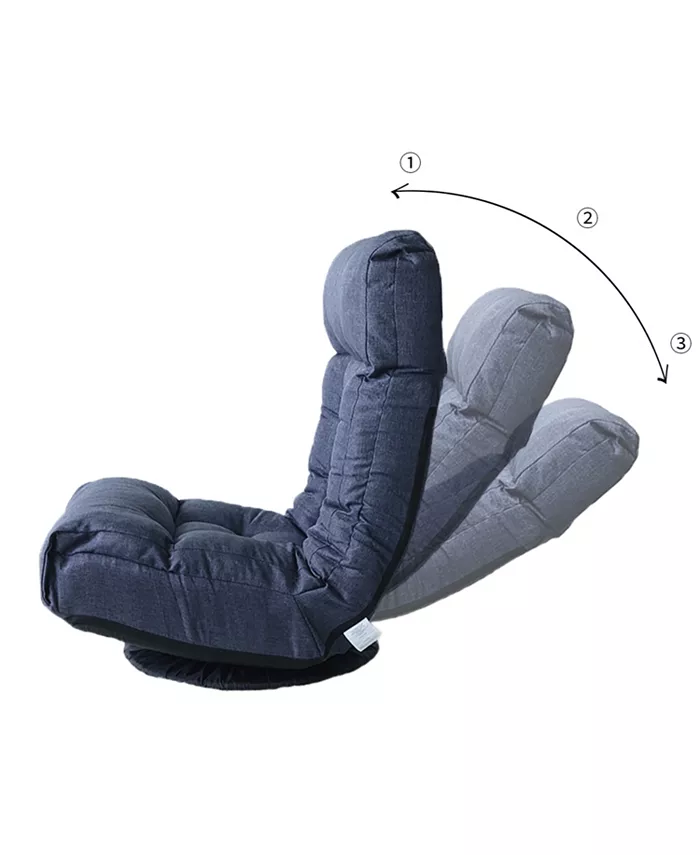 Simplie Fun floor chair single sofa reclining chair Japanese chair lazy sofa tatami balcony reclining chair leisure sofa adjustable chair