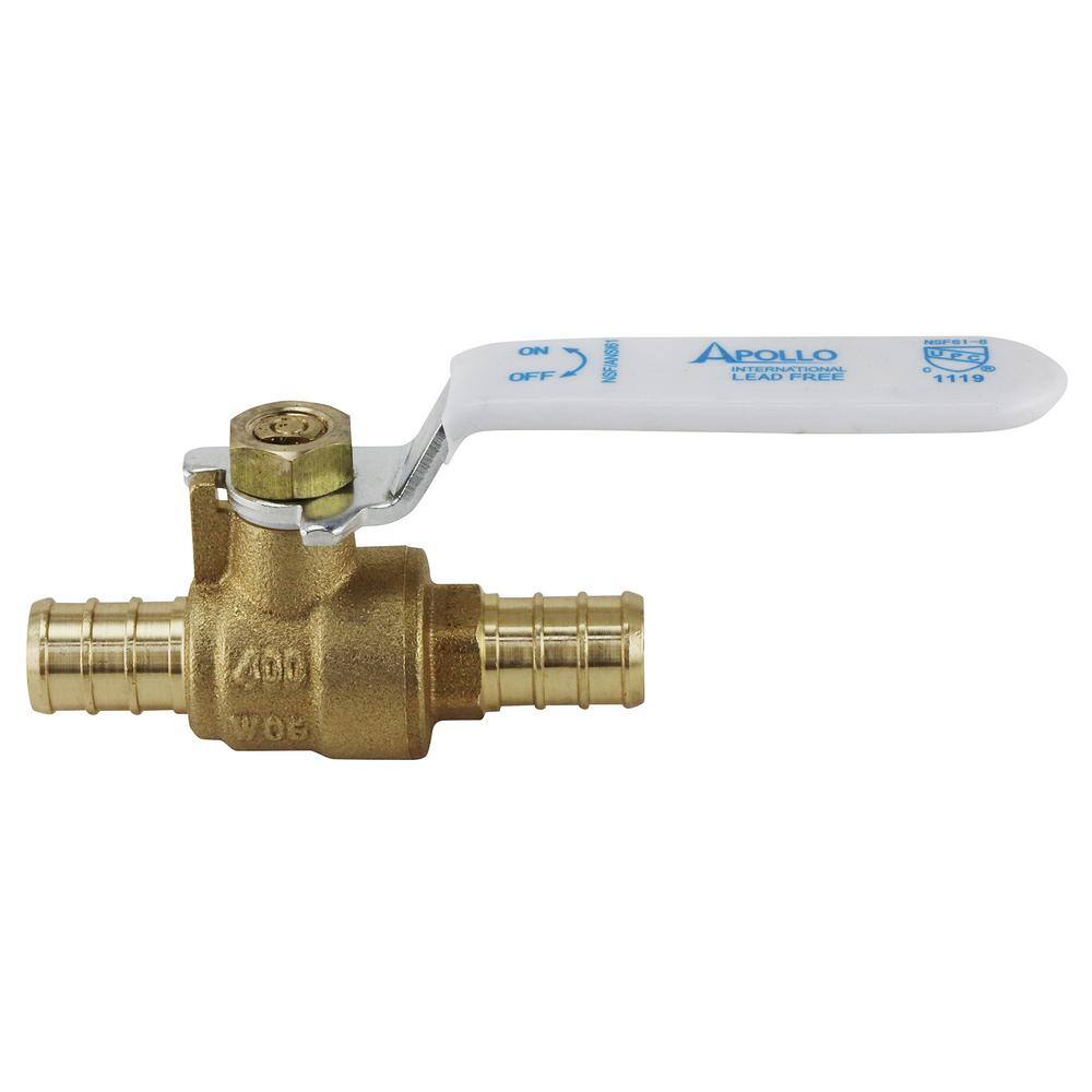 Apollo 12 in. Brass PEX-B Barb Ball Valve APXV1212