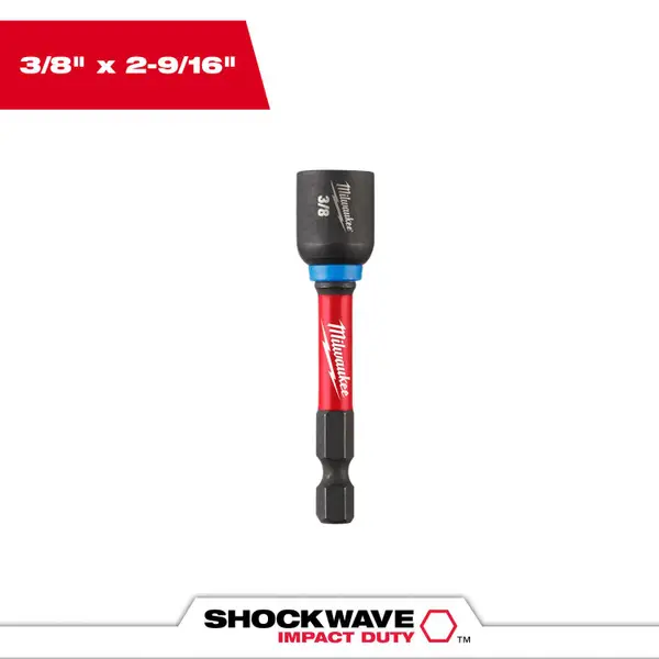 Milwaukee SHOCKWAVE Impact Duty 3/8 x 2-9/16 Magnetic Nut Driver