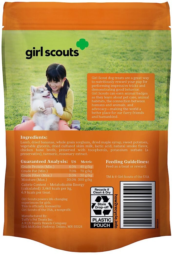 Girl Scout Pet Treats Real Lamb Dog Soft and Chewy Treats