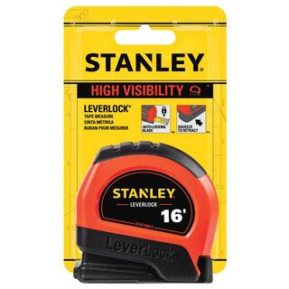 Stanley 16 ft. LeverLock High Visibility Tape Measure STHT30814S