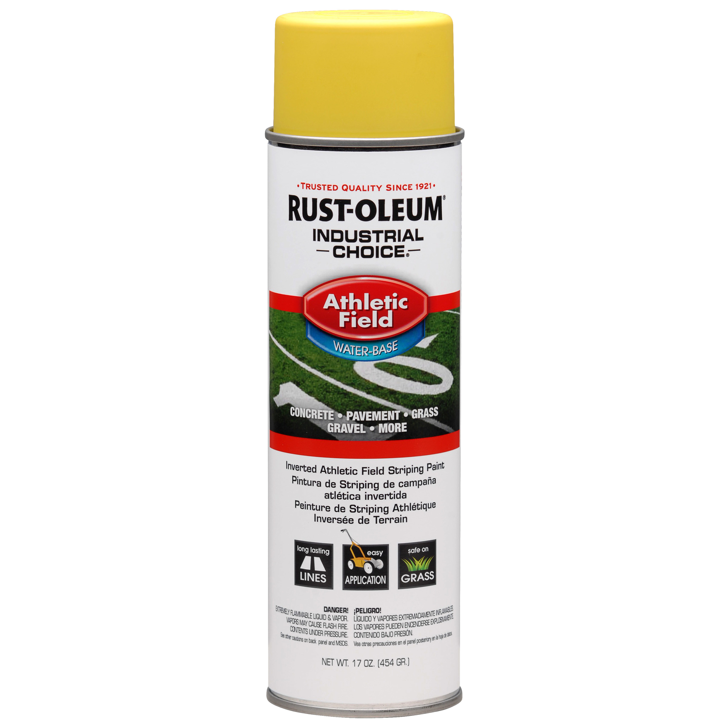 Rust-Oleum Industrial Choice Yellow Inverted Striping Paint 17 oz