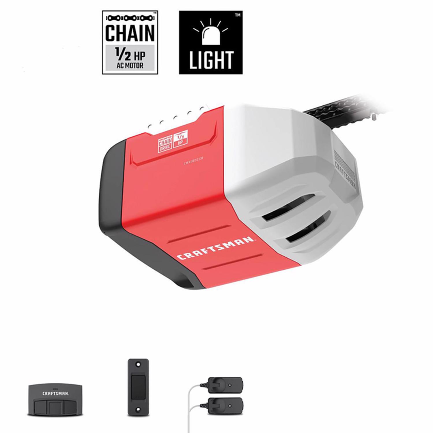 Craftsman Chamberlain 1/2 HP Chain Drive Garage Door Opener