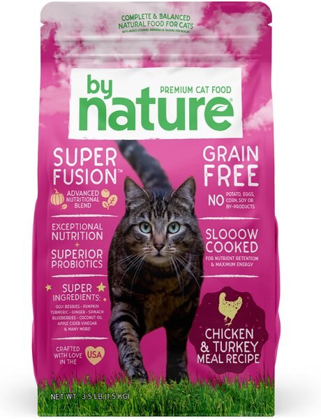 By Nature Pet Foods Chicken and Turkey Meal Recipe Grain-Free Dry Cat Food