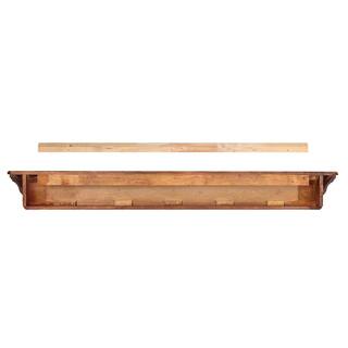 Pearl Mantels 6 ft. Distressed Cherry Cap-Shelf Mantel RPS7249070D