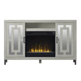 Twin Star Home 55 in. Freestanding Electric Fireplace TV Stand in Fairfax Oak 123834