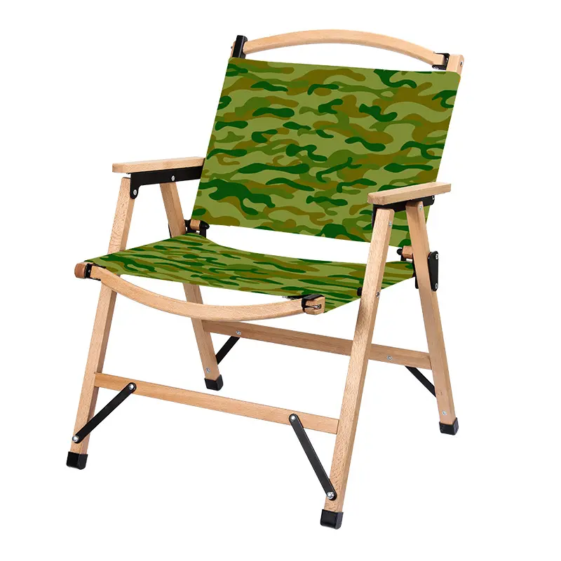 High Quality Lightweight Foldable Picnic Fishing Chair Luxury Portable Outdoor Folding Camp Chair Garden Sea Beach Wood Chairs