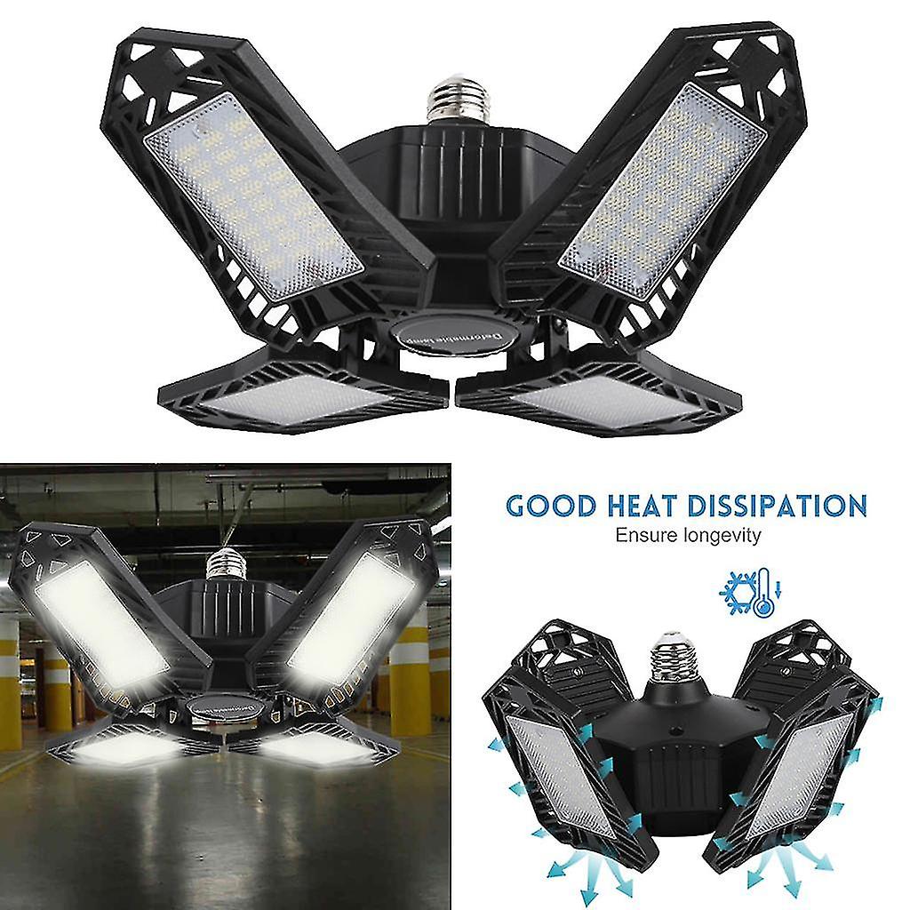 2pcs 150w Workshop Garage Light Lighting Ceiling Lights Deformable Black