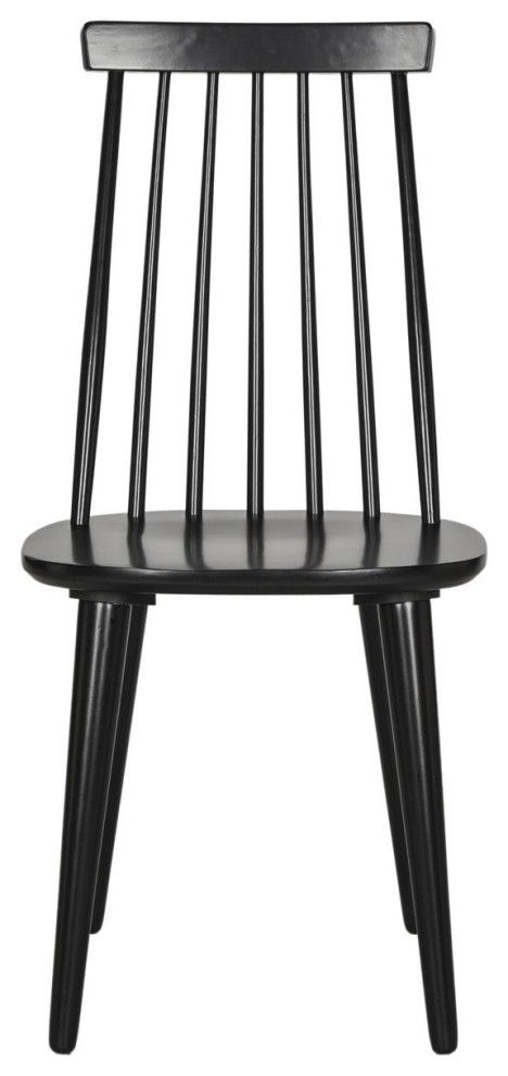 Cameo 17  x27 x27H Spindle Side Chair set of 2 Black   Midcentury   Dining Chairs   by Peachtree Fine Furniture  Houzz