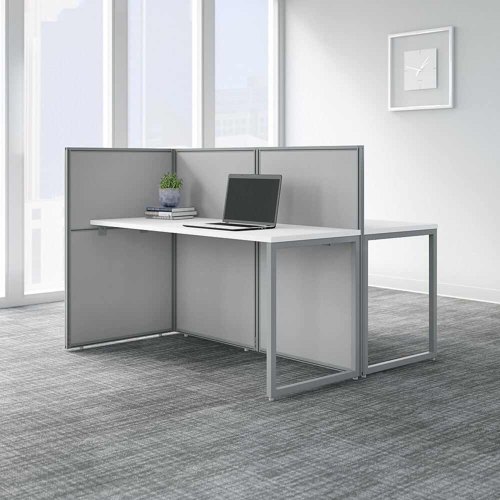 Easy Office 60W 2 Person Cubicle Desk by Bush Business Furniture