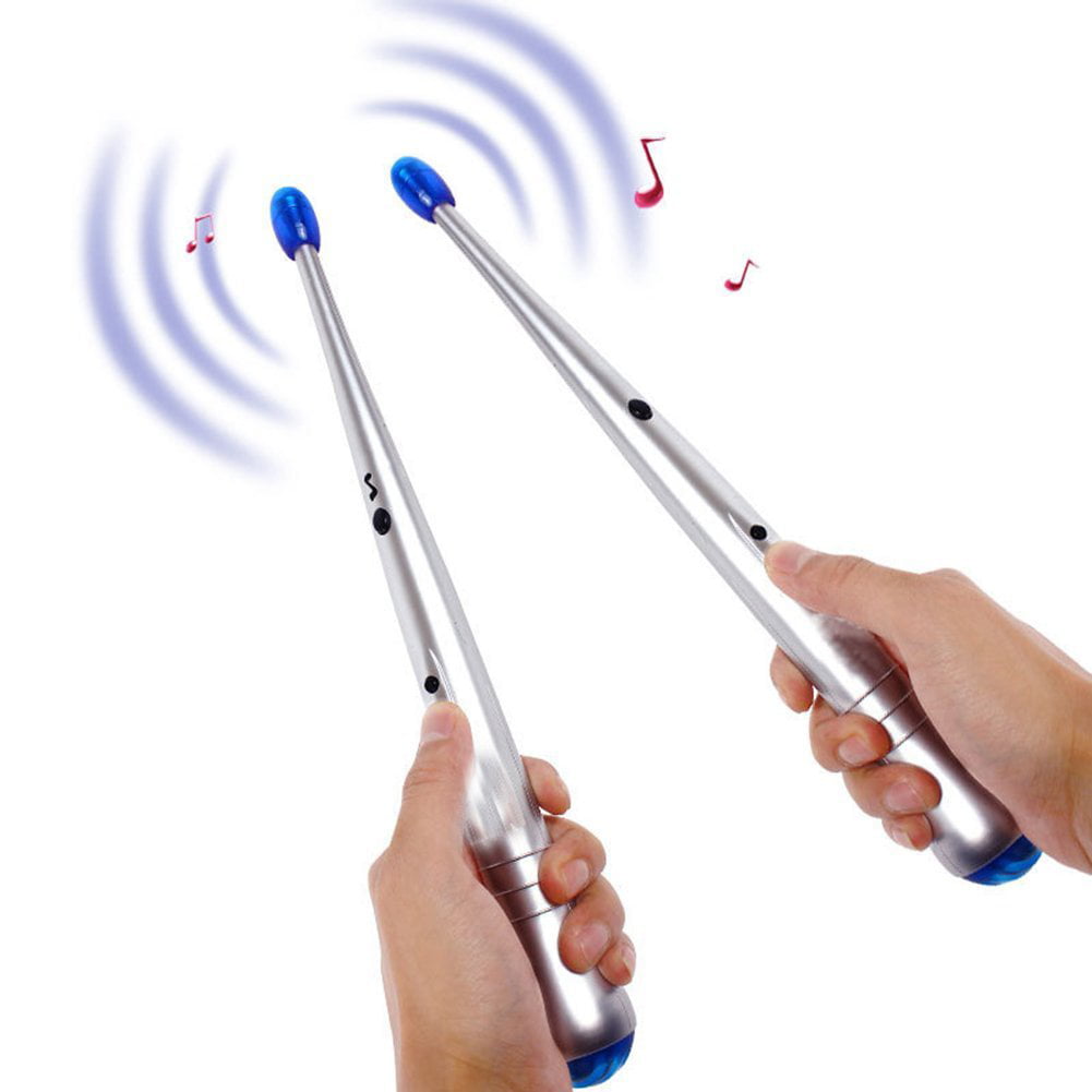 1Pair Electronic Air Drum Sticks Lightweight Rhythm Sticks Percussion Instrument Tool for Children Toy Musical Instrument