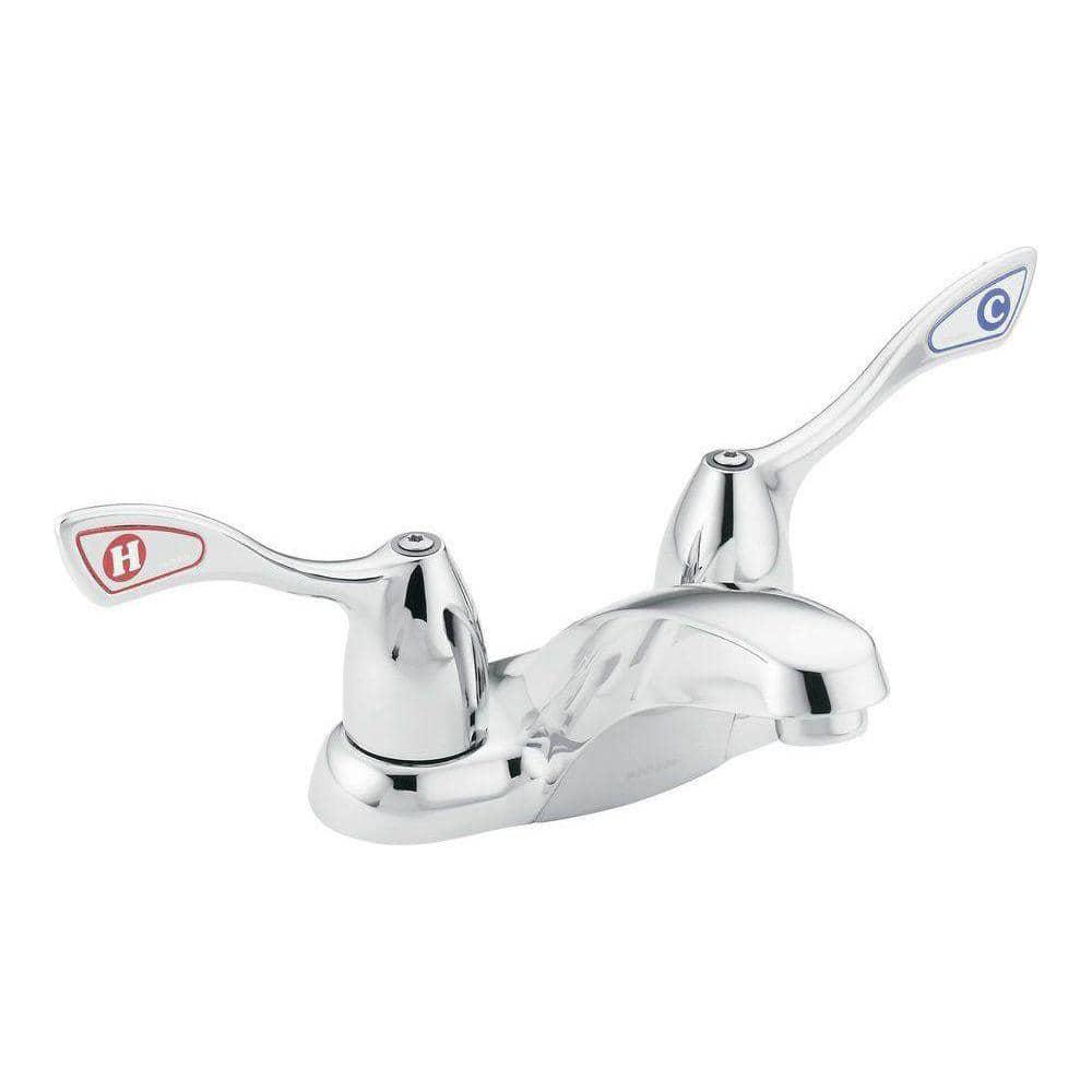 MOEN 4 in Centerset 2Handle HighArc Bathroom Faucet in Chrome