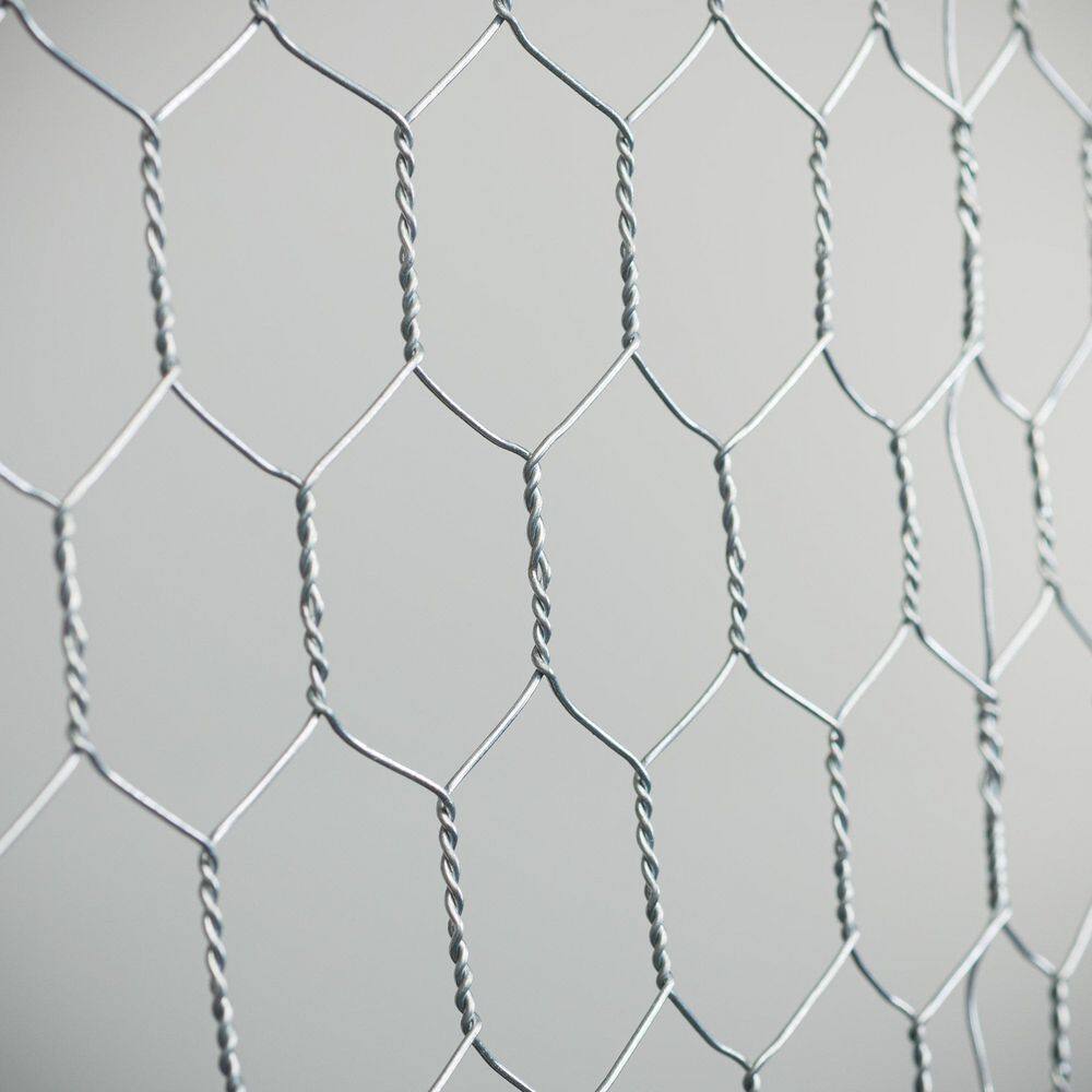 Everbilt 4 ft. x 50 ft. 20-Gauge Galvanized Steel Poultry Netting with 1 in. Mesh Size 83124