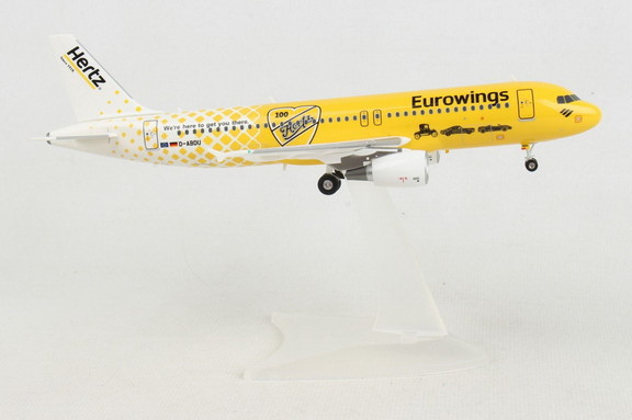 Herpa Eurowings A320 1/200 Hertz 100 Years  HE5599...