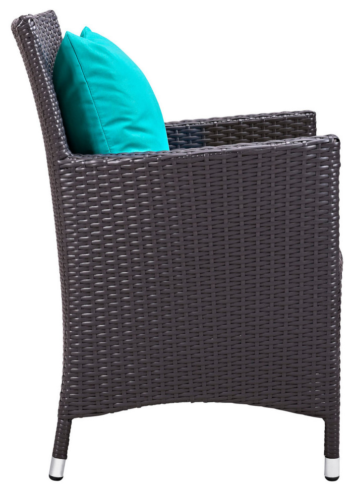 Convene 11 Piece Outdoor Wicker Rattan Dining Set   Modern   Outdoor Dining Sets   by Modern Furniture LLC  Houzz