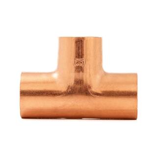 Everbilt 34 in. Copper Pressure Cup x Cup x Cup Tee Fitting W 04031EB