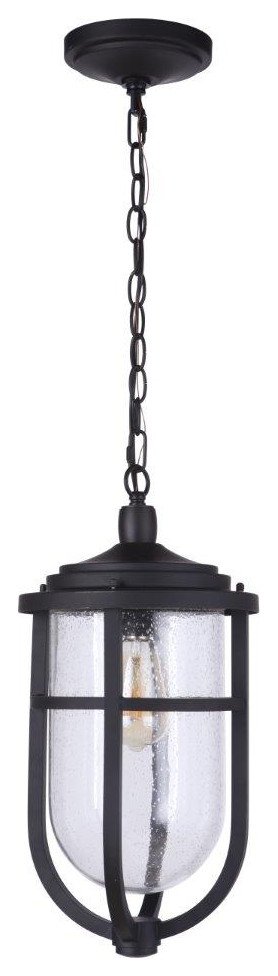 Craftmade  ZA4721 MN  Voyage Outdoor Pendant 1 Light Midnight   Beach Style   Outdoor Hanging Lights   by Lighting World Decorators  Houzz