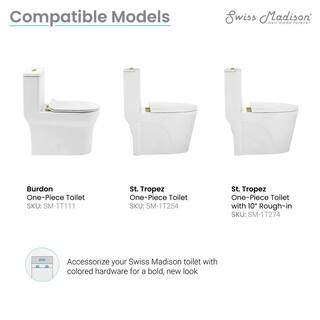 Swiss Madison Toilet Hardware Brushed Gold SM-CH04G