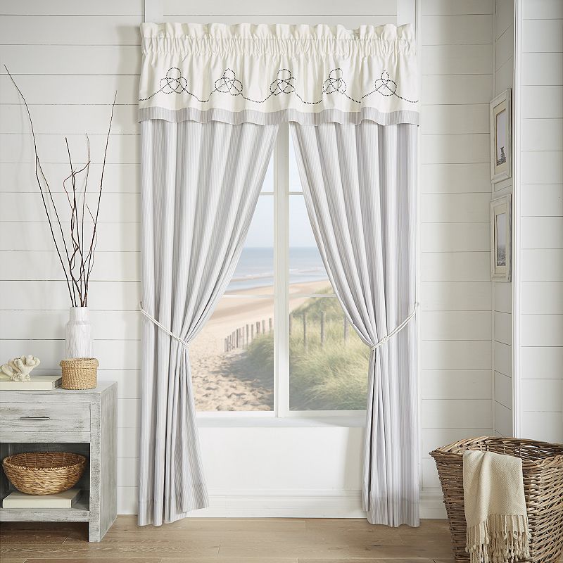 Five Queens Court Simona Ivory Window Straight Valance